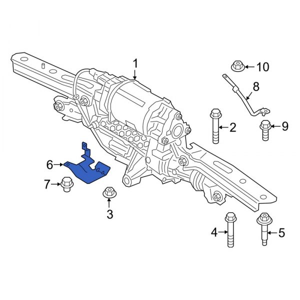 Rack and Pinion Heat Shield