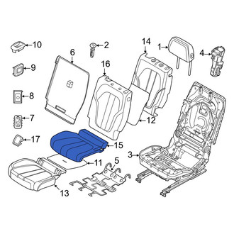 BMW OE - Center Right Seat Cover