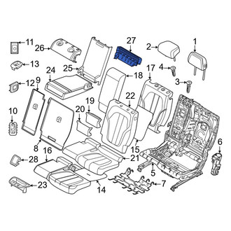 BMW OE - Center Left Seat Back Panel