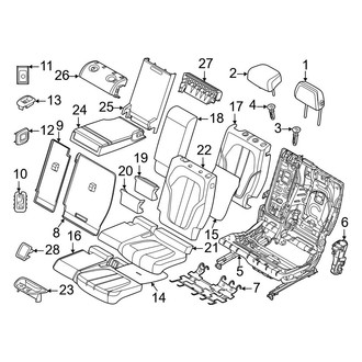 BMW OE - Seats & Tracks - Second Row Seats (60% Side, Split-Bench)