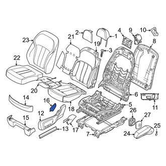 BMW OE - Left Seat Trim Panel Cap