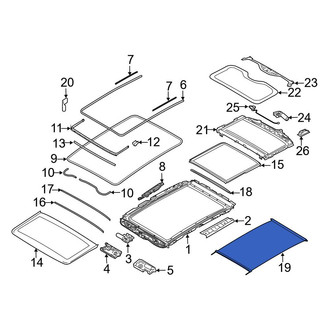 BMW OE - Sunroof Cover