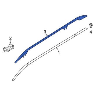 BMW OE - Left Roof Luggage Carrier Side Rail