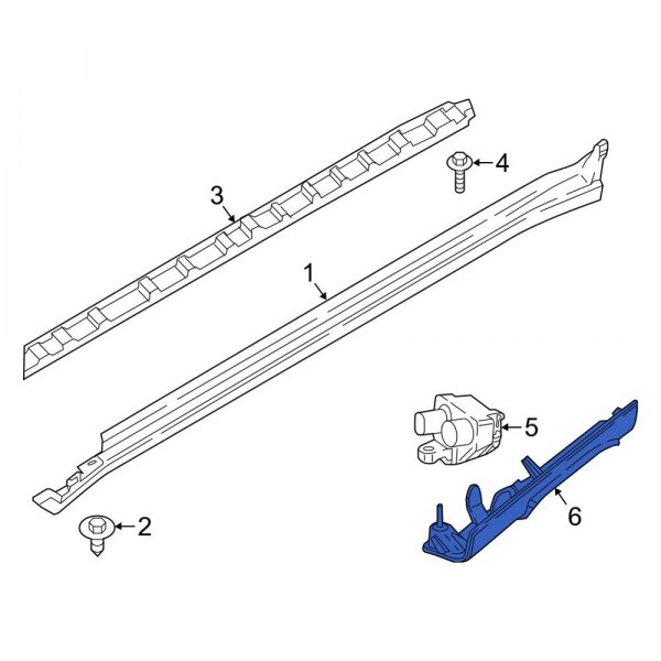 Rocker Panel Molding Bracket