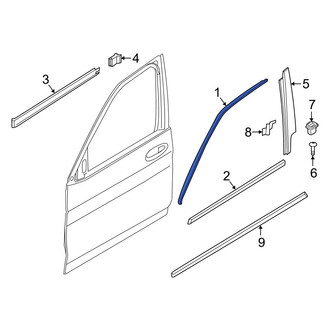 BMW OE - Rear Right Door Reveal Molding
