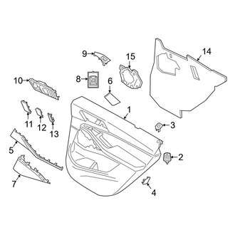 BMW OE - Rear Door - Interior Trim (W/O Sun Shade)