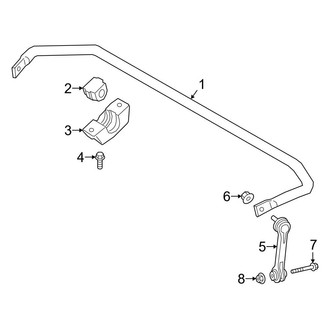 BMW OE - Rear Suspension - Stabilizer Bar & Components (W/O Active Stabilizer), (M50i / xDrive40i / xDrive50i)
