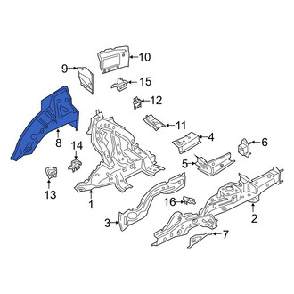 BMW OE - Rear Right Inner Wheel Housing Side Panel