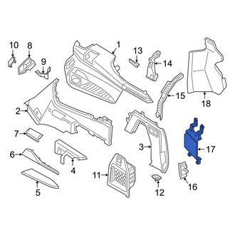 BMW OE - Rear Right Interior Quarter Panel Trim Panel