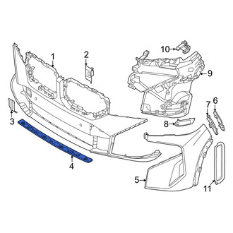 BMW OE - Front Radiator Support Air Deflector