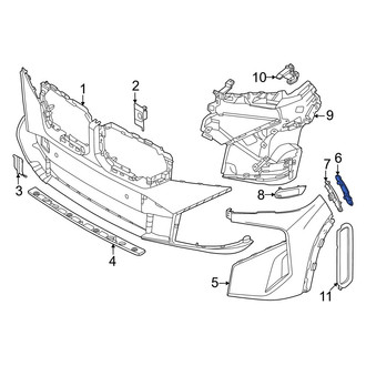BMW OE - Front Left Upper Bumper Guide