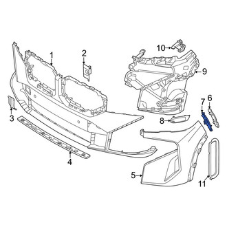BMW OE - Front Left Lower Bumper Guide