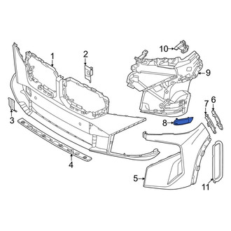 BMW OE - Front Left Bumper Cover Insulator