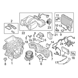 BMW OE - Air Conditioner & Heater - Evaporator & Heater Components