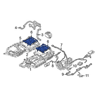BMW OE - Drive Motor Battery Compartment Cooling Fan Duct