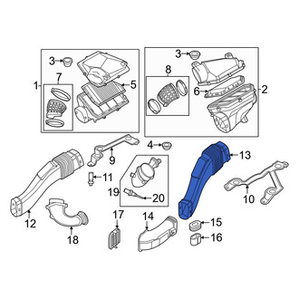 BMW OE - Left Engine Air Intake Resonator