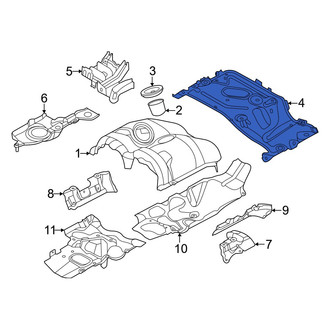 BMW OE - Rear Turbocharger Mount Heat Shield