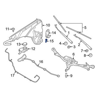 BMW OE - Front Windshield Washer Pump Strainer