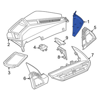 BMW OE - Left Instrument Panel Side Cover