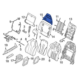 BMW OE - Front Right Lower Seat Back Panel