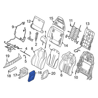 BMW OE - Left Inner Video Monitor Bracket