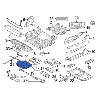 BMW OE - Front Left Seat Cover