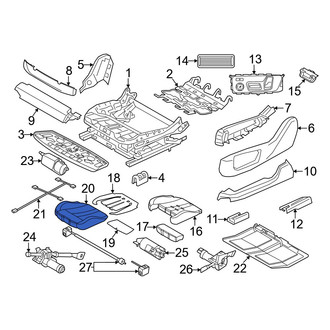 BMW OE - Front Left Seat Cover
