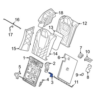 BMW OE - Rear Right Folding Seat Latch Bracket