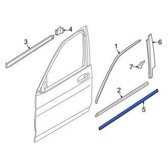 BMW OE - Front Left Door Molding