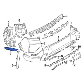 BMW OE - Rear Left Bumper Cover Bracket