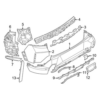 BMW OE - Rear Bumper - Bumper & Components (Bumper Cover & Components)