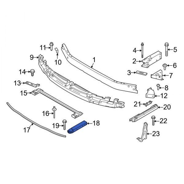 Bumper Impact Bar Bracket