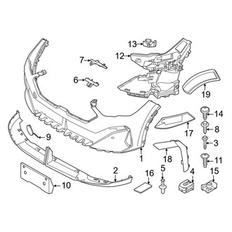 BMW OE - Front Bumper & Grille - Bumper & Components (W/O M Type, Cover & Components), (xDrive28i)