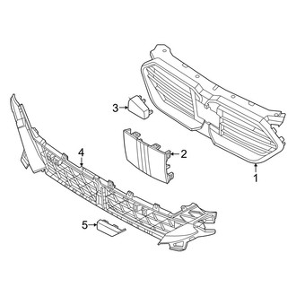 BMW OE - Front Bumper & Grille - Grille & Components (W/O M Type), (xDrive28i)