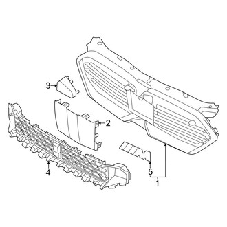 BMW OE - Front Bumper & Grille - Grille & Components (With M Type)
