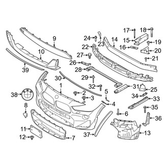 BMW OE - Front Bumper & Grille - Bumper & Components (With M Type), (sDrive28i / xDrive28i)