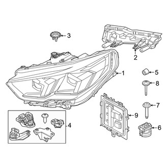 BMW OE - Front Lamps - Headlamp Components