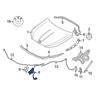 BMW OE - Front Left Hood Latch