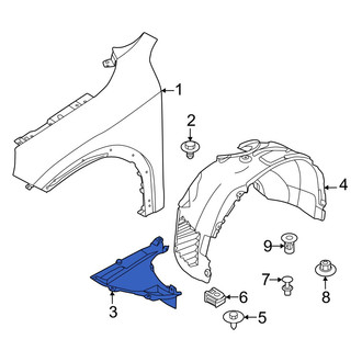 BMW OE - Front Left Fender Liner Extension
