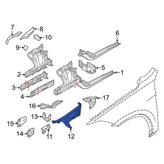 BMW OE - Front Left Fender Bracket