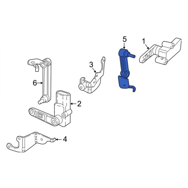 Headlight Level Sensor Strut Support