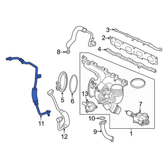 BMW OE - Turbocharger Coolant Line