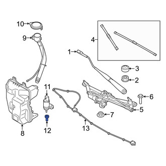 BMW OE - Front Windshield Washer Pump Strainer