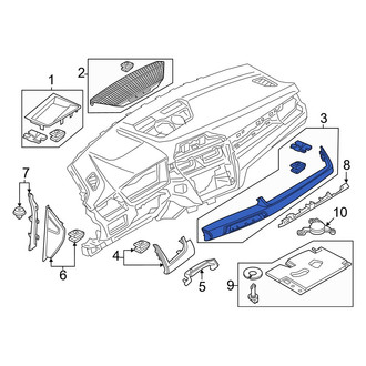BMW OE - Right Instrument Panel Molding