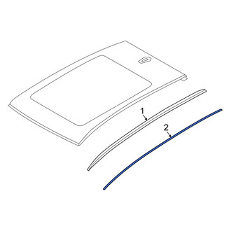 BMW OE - Left Roof Drip Molding