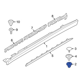 BMW OE - Rocker Panel Molding Rivet
