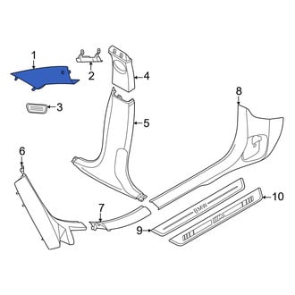 BMW OE - Left Body A-Pillar Trim Panel