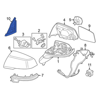 BMW OE - Left Door Mirror Gasket