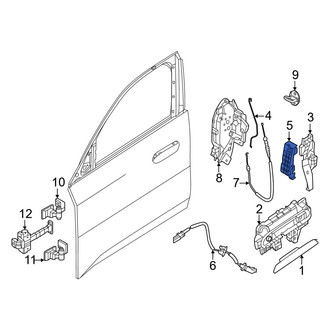 BMW OE - Front Left Inner Door Panel Carrier