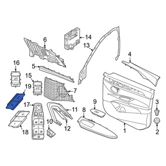 BMW OE - Front Right Door Lock Switch